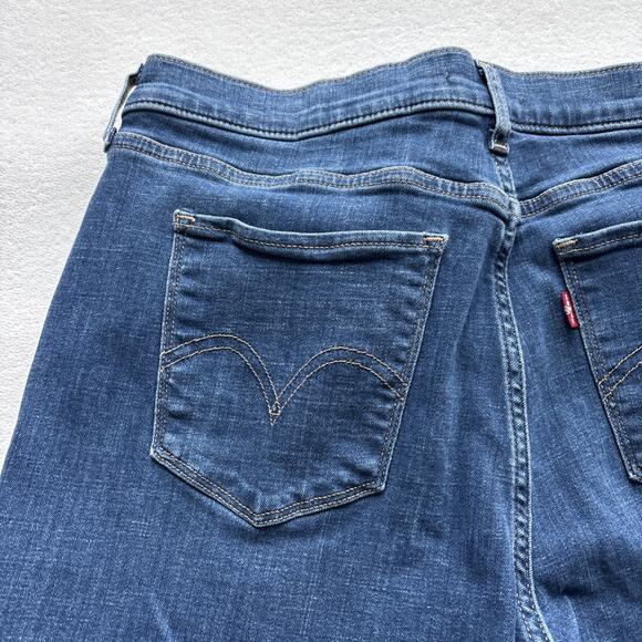 Levi Strauss Women Jeans Size 12 Classic Bootcut Medium Wash Stretch Comfort - Picture 13 of 14